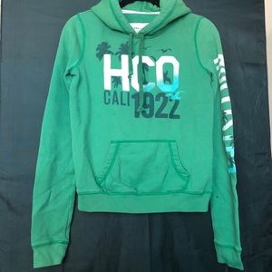 Hollister Green Sweatshirt Hoodie